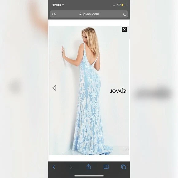 Jovani website top
