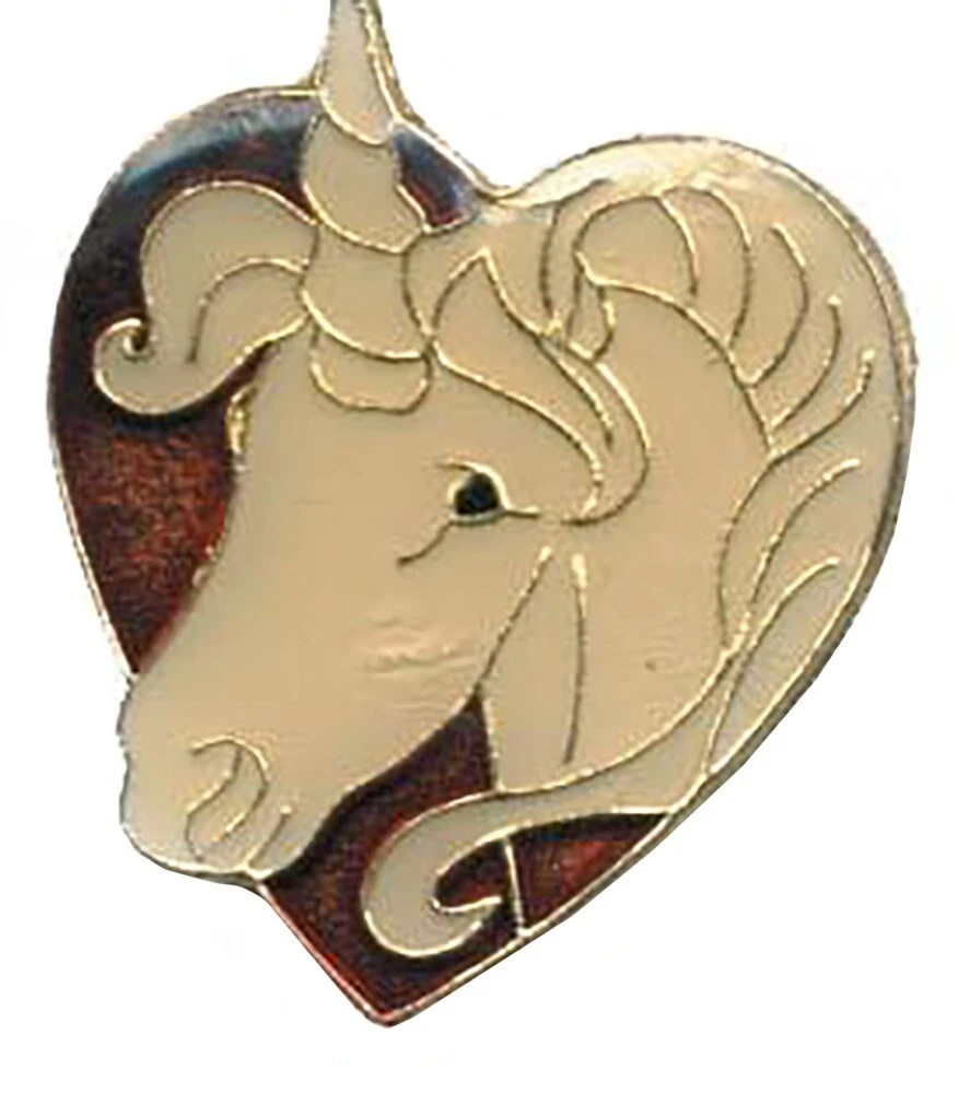 Pack of 50 Unicorn with Heart Bike Motorcycle Hat Cap Lapel Pin HP12