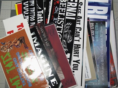 vtg 1990s - 2000s Tattoo co. sticker - Artists and Shops O1