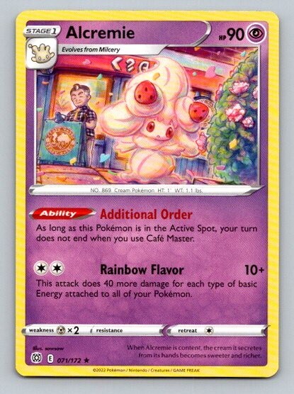 2022 Pokemon Card Brilliant Stars Alcremie 71/172