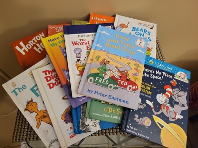 Lot of 13 RANDOM Dr. Seuss I Can Read Beginner Children's Books Hardcover