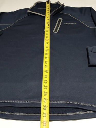Timberland Pro Mens Size M Rain Repel Blue 1/4 Zip Pullover Long Sleeve NWT - Picture 10 of 11