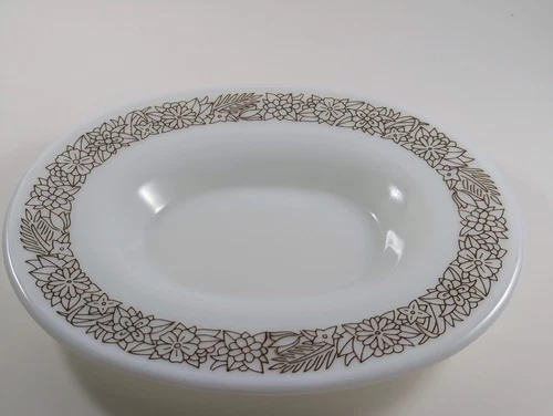 Pyrex Woodland Floral Plate Saucer Dish Only Vintage