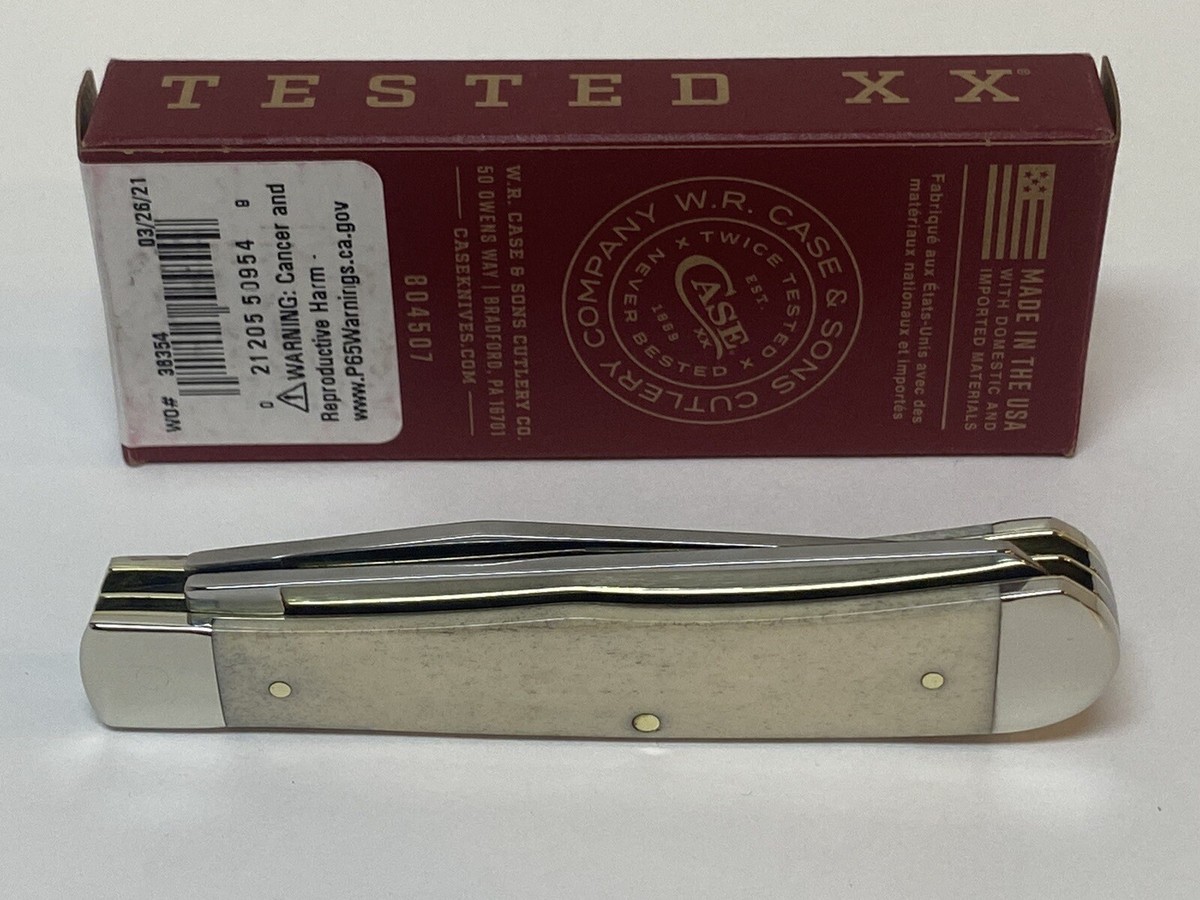 CASE XX GUNNER IRAQI FREEDOM NATURAL BONE TRAPPER POCKET KNIFE