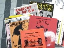 Vtg 1990s 2000s Punk Goth Flyer postcard ephemera PNKG CBGB Sex Pistols+