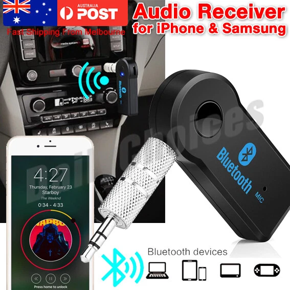 Wireless Bluetooth 3.5mm AUX Audio Music Receiver Stereo Home Car