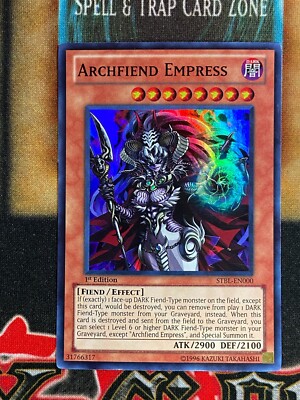 Yugioh Archfiend Empress STBL-EN000 Super Rare 1st Ed NM