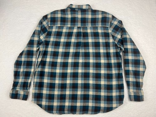 Woolrich Flannel Mens 2XL Shirt Plaid Cotton Long Sleeve Button Up Pocket XXL - Picture 2 of 12