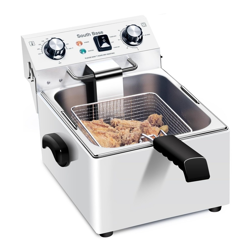 Electric Deep Fryer-South Base Deep Fryer With Basket，Commercial fryer Adjust...