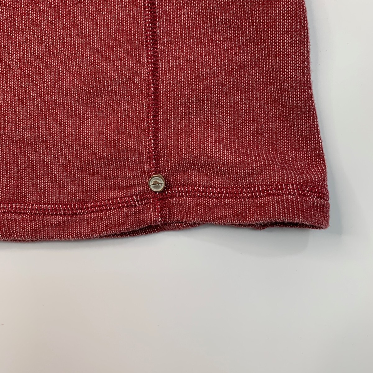 株 Tommy Bahama Sweater Mens L Large Rich Red Sea Spray Crew Neck