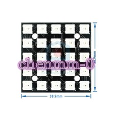 1PCS WS2812B 5 5 bit 5050 RGB LED drive 25 bit color light development board YT