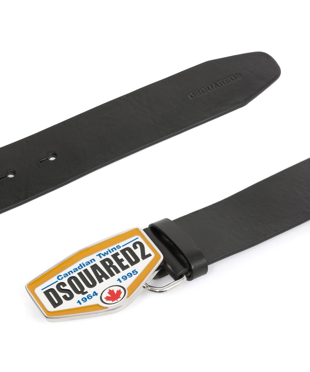 小物 DSQUARED2 GENUINE LEATHER buckle belt Dsquared2 belt men BEM0566129000012124 Black adjustable