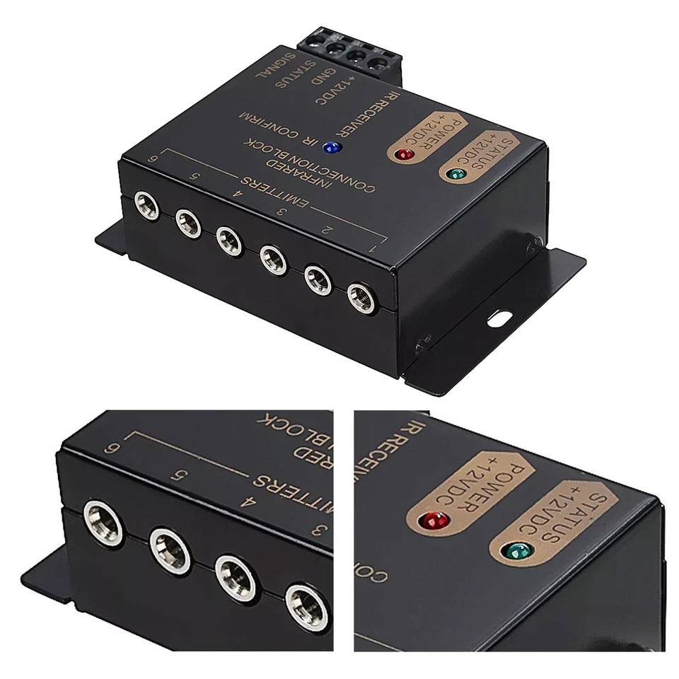 Infrared Remote Control Repeater Hidden IR Extender Emitter Receiver System Kit - Image 4 of 4