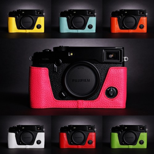 Genuine Real Leather Half Camera Case Bag Cover for FUJIFILM X-PRO2 7 colors - 第 1/43 張圖片