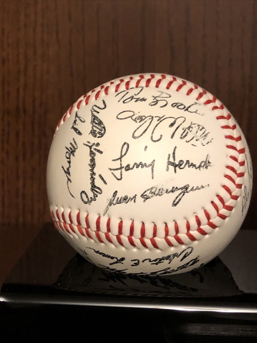 Detroit Tigers Stamped Autographed 1984 Baseball World