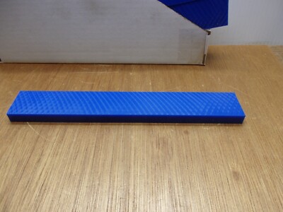 1-1/2'' X 1/2'' X 10'' UHMW PE Tivar Blue 1000 Flat Plate Stock FDA Compliant