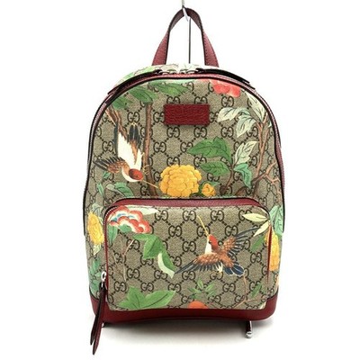 Gucci 2016 Spring/Summer Tian 427042 Backpack/Daypack, Bird and Flower Design, M