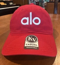 Alo Yoga Red Hat Performance Off Duty Cap One Size Adjustable New White Alo