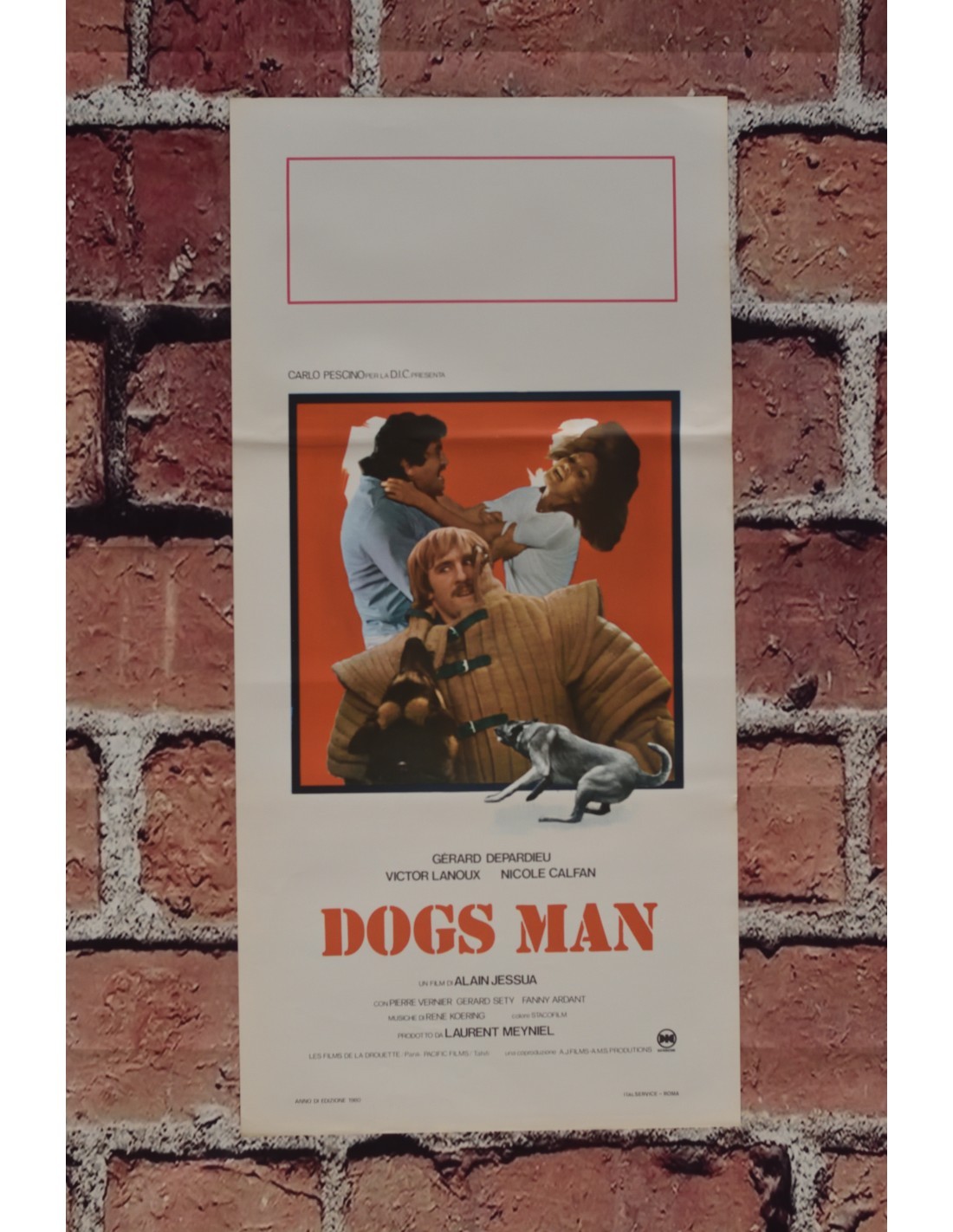 Locandina originale film Dogs Man (1979) - Regia di Alain Jessua
