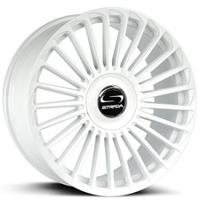 22x10.5 Strada Wheels Martello Gloss White Floating Cap Rims 4pcs 22x10.5 Strada Wheels Martello Gloss White Floating Cap Rims 4pcs