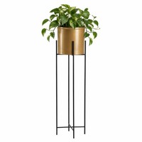 Howhomely Metall BlumentopfstäNder Mit Deko ÜBertopf 95Cm Gold Schwarz