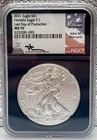 2021 Silver Eagle MS70 Type 1 Mercanti Signed NGC - Perfect Coin