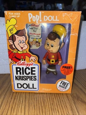 VINTAGE, 1984 KELLOGG'S RICE KRISPIES  'POP' DOLL IN ORIGINAL BOX!