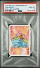 1999 BICYCLE POKEMON MINI PLAYING CARDS RED DECK 6 OF HEARTS VENUSAUR PSA 10