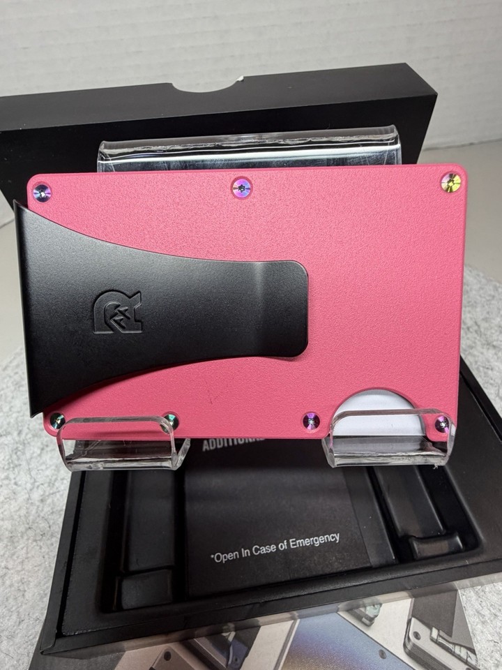 RIDGE WALLET | FLAMINGO w/IRIDESCENT RIDGE PVD SCREWS | eBay