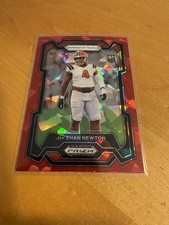 2024 Panini Prizm Draft  - Red Cracked Ice #136 Jer'Zhan Newton - Commanders