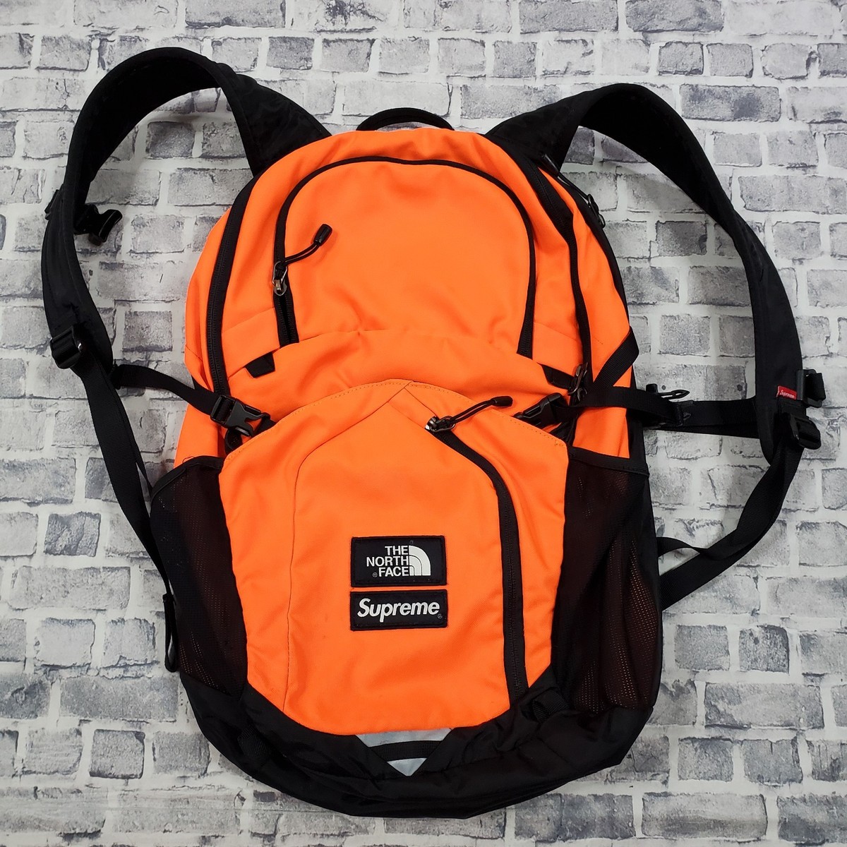 THE NORTH FACE/Supreme バックパック オレンジ/ブラック Supreme X The North Face Pocono Backpack Orange Book Bag FW