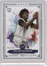 2023-24 Topps Motif Gallery Certification /99 Taylor Hendricks #88 4pn