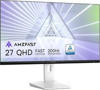 Amzfast 27 Zoll Gaming Monitor – 200Hz(Dp) Fast Ips Qhd 2560X1440, 1Ms Gtg