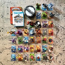 Skylanders Giants Nintendo Wii U Lot of 38 Figures, Cards, Stickers, etc 