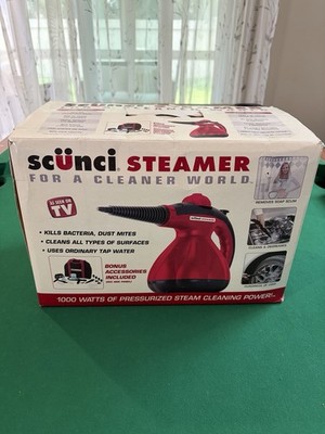 Scunci Steamer SS1000 Complete Accessories Bag Household Steam Cleaner Seen TV