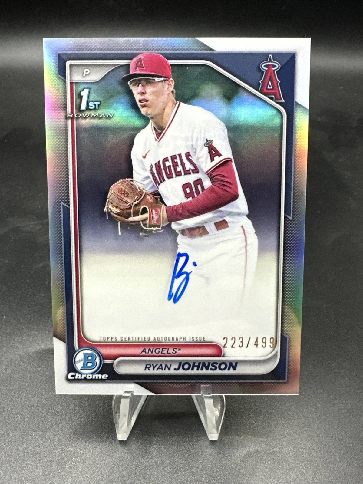 2024 Bowman Draft Ryan Johnson Chrome Auto Refractor 1st Prospect /499 #CPA-RJ