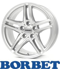 4x Borbet XR 8,0X18 5/112 ET30 Brilliant Silver