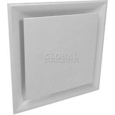 American Louver Stratus Plaque Diffuser With 8"" Neck White STR-PQ-8W American
