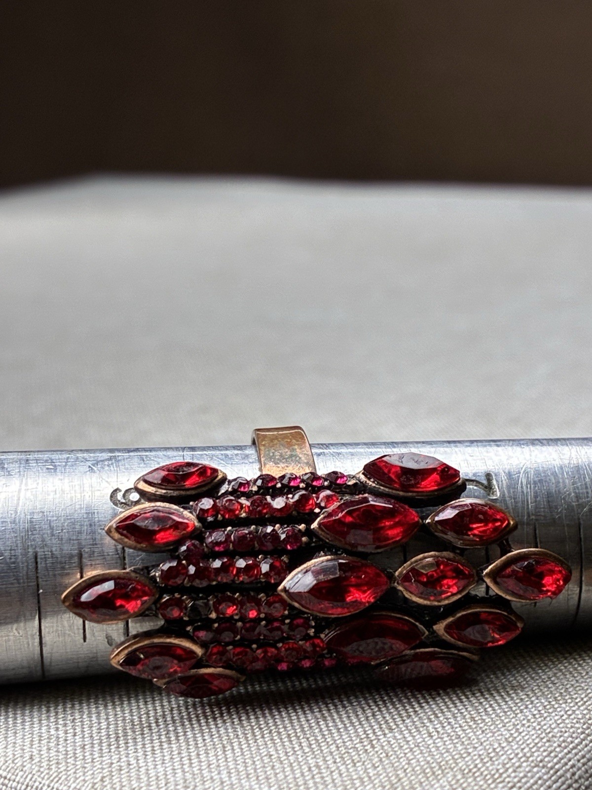 Vintage Ruby Cocktail Ring Oval Cut Sparkling Red… - image 3