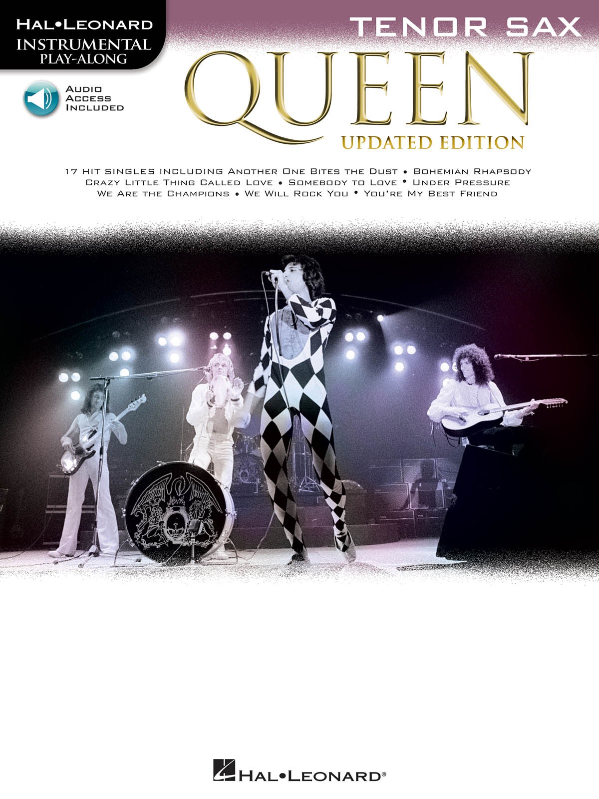 Queen Updated Edition Tenor Sax Solo Sheet Music 17 Songs Play-Along Book Audio