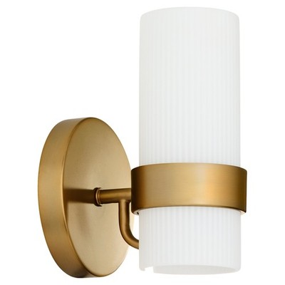 Quorum International 5169-1 Sojourn 8'' Tall Bathroom Sconce - Brass