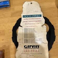 Vintage Girvin Rock Ring RR163B Duży czarny aluminium 110mm BCD Bash Guard NOWY