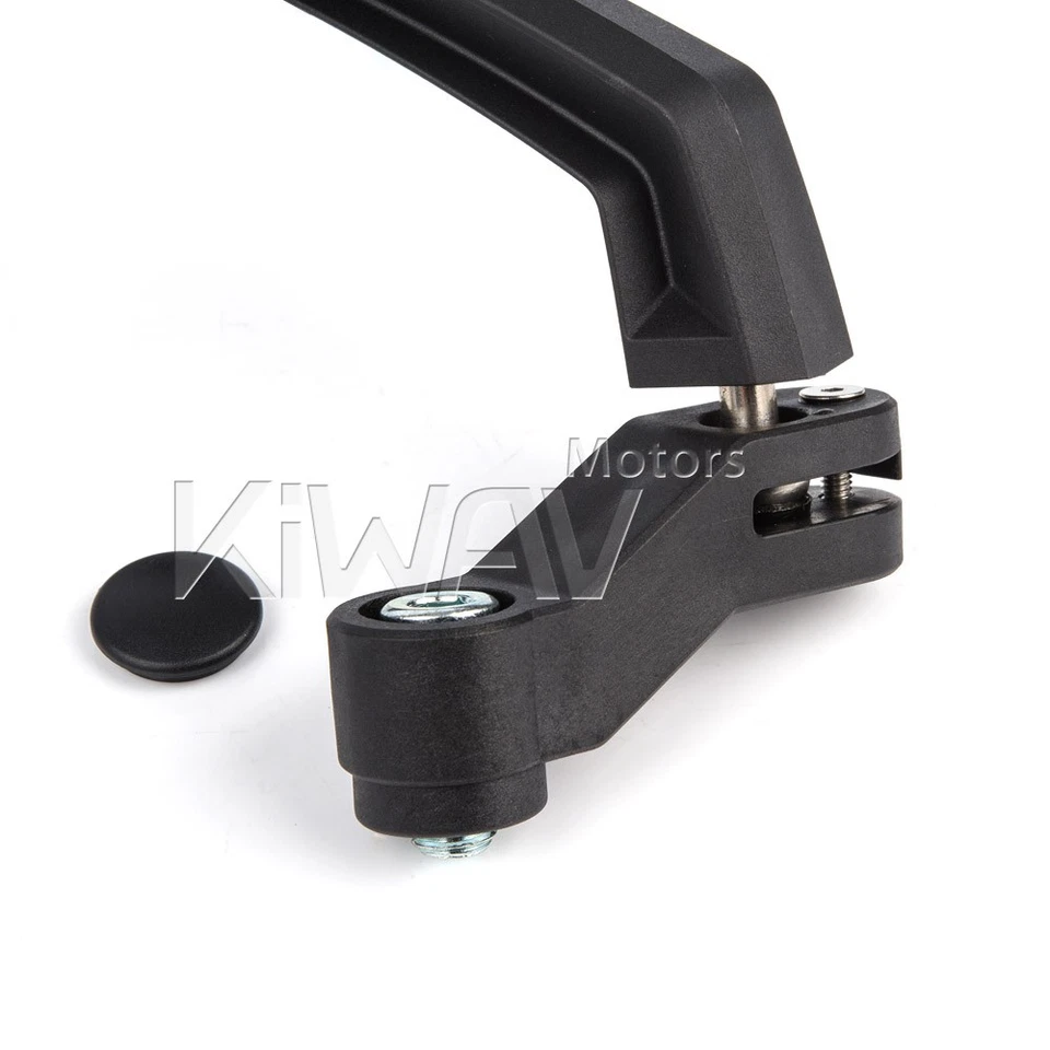 Espejo retrovisor rótula ajustable verde y negro M8 M10 se adapta a Suzuki GT500 GT550 GT750 Foto 4 de 4