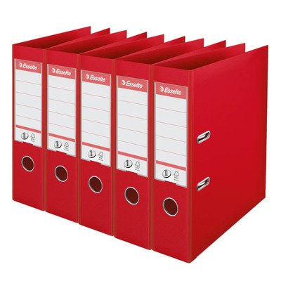 Esselte - Folder Vivida No.1 Multipack 75mm A4 Pack of 5 Red