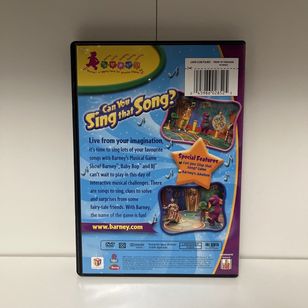 Barney Can You Sing That Song DVD Good Condition DVD Hit