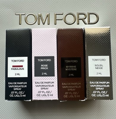 4PC Tom Ford Sample Set - Fabulous + Rose Prick + Myrrhe Mystere + Soleil Neige