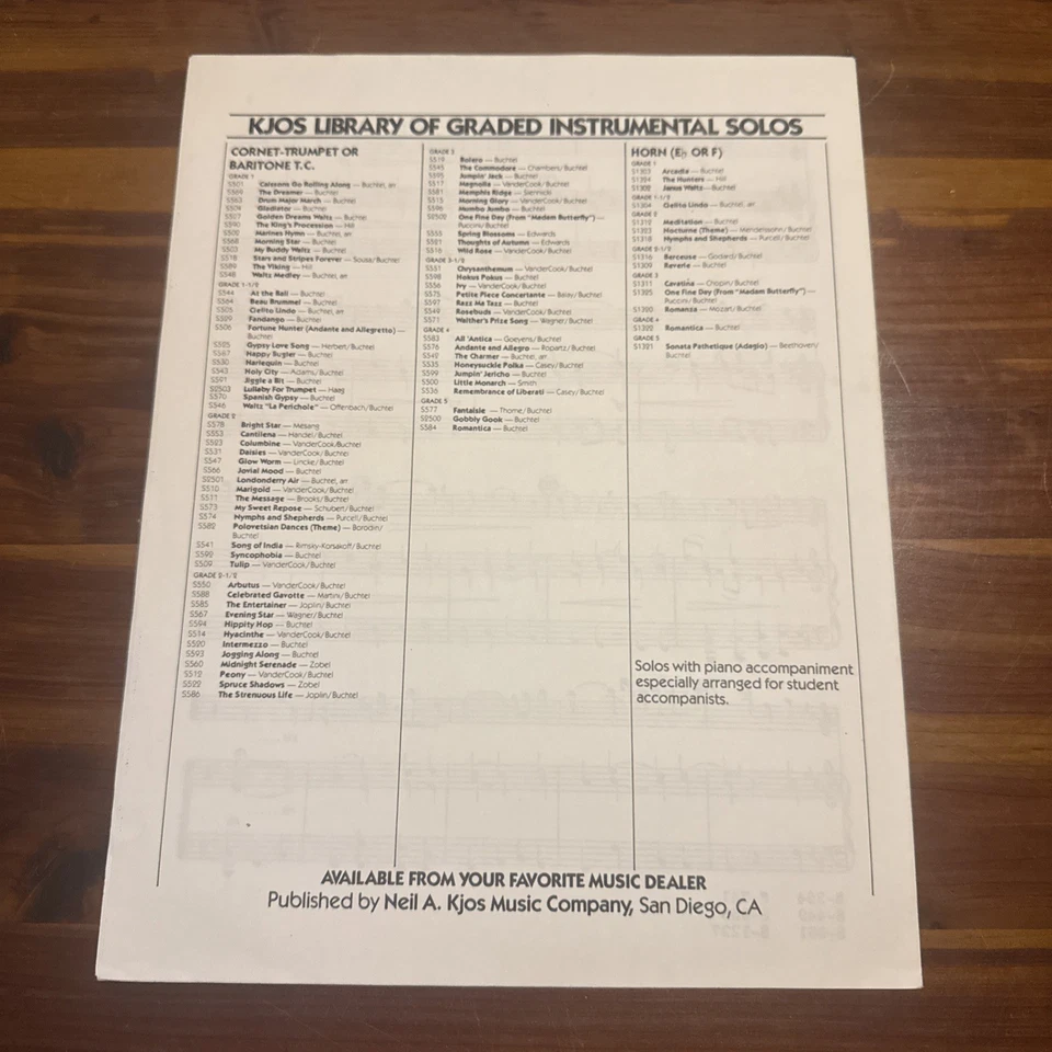 Cantilena by George Frederic Handel, Trumpet/Baritone & Piano Kjos Sheet Music - Image 2 of 3