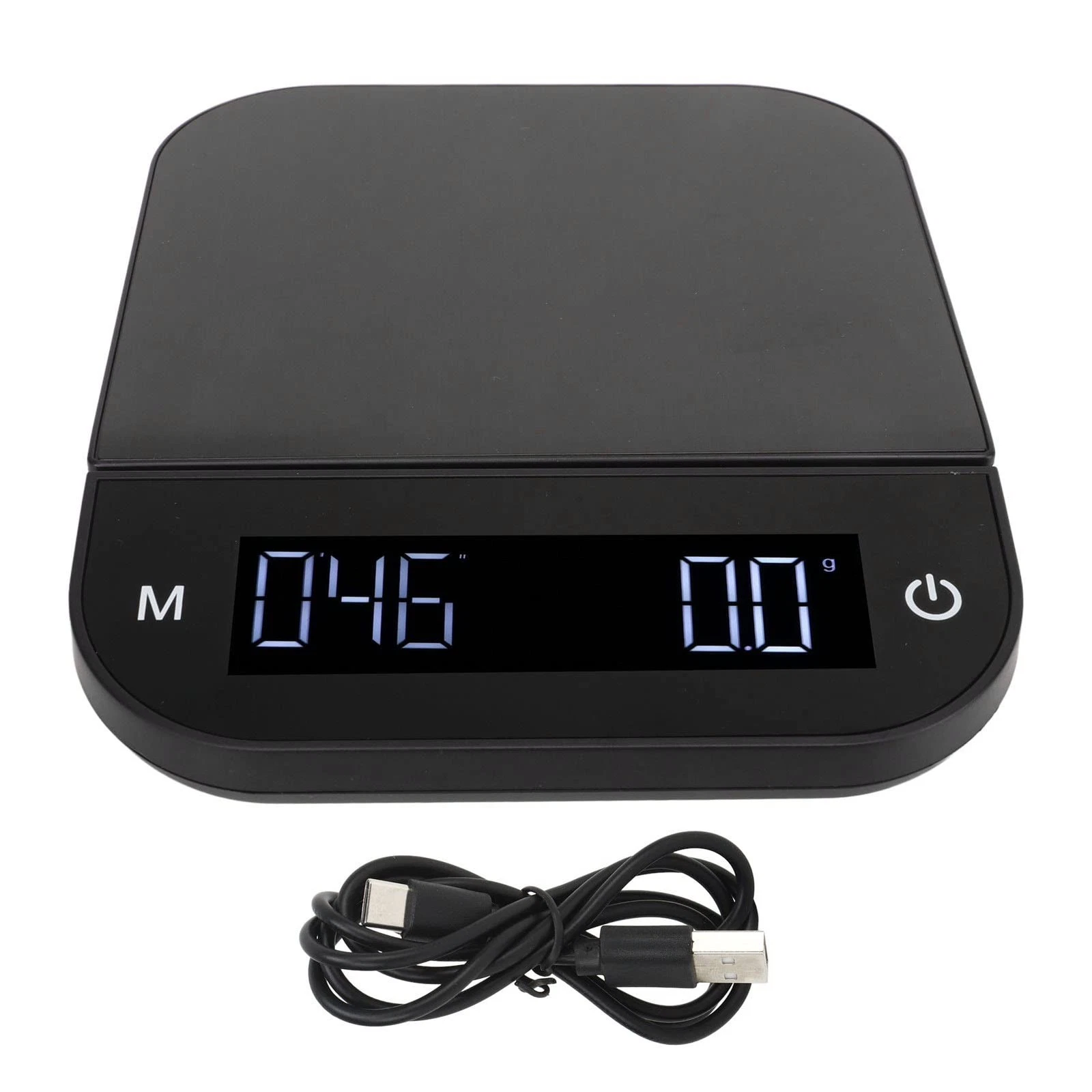 Digital Coffee Scale, 0.1g High Accuracy, Timer, 5kg Capacity, Portable Bakin...