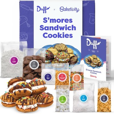Baketivity x Duff Goldman S mores Sandwich Cookies Kit Kids Baking Set Cookin...