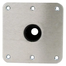 Snap-Lock™ 7" L x 7" W Stainless Steel Square Base for 1-3/4" D Post,